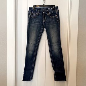 Miss Me Ladies Jeweled Dark Wash Denim Jeans